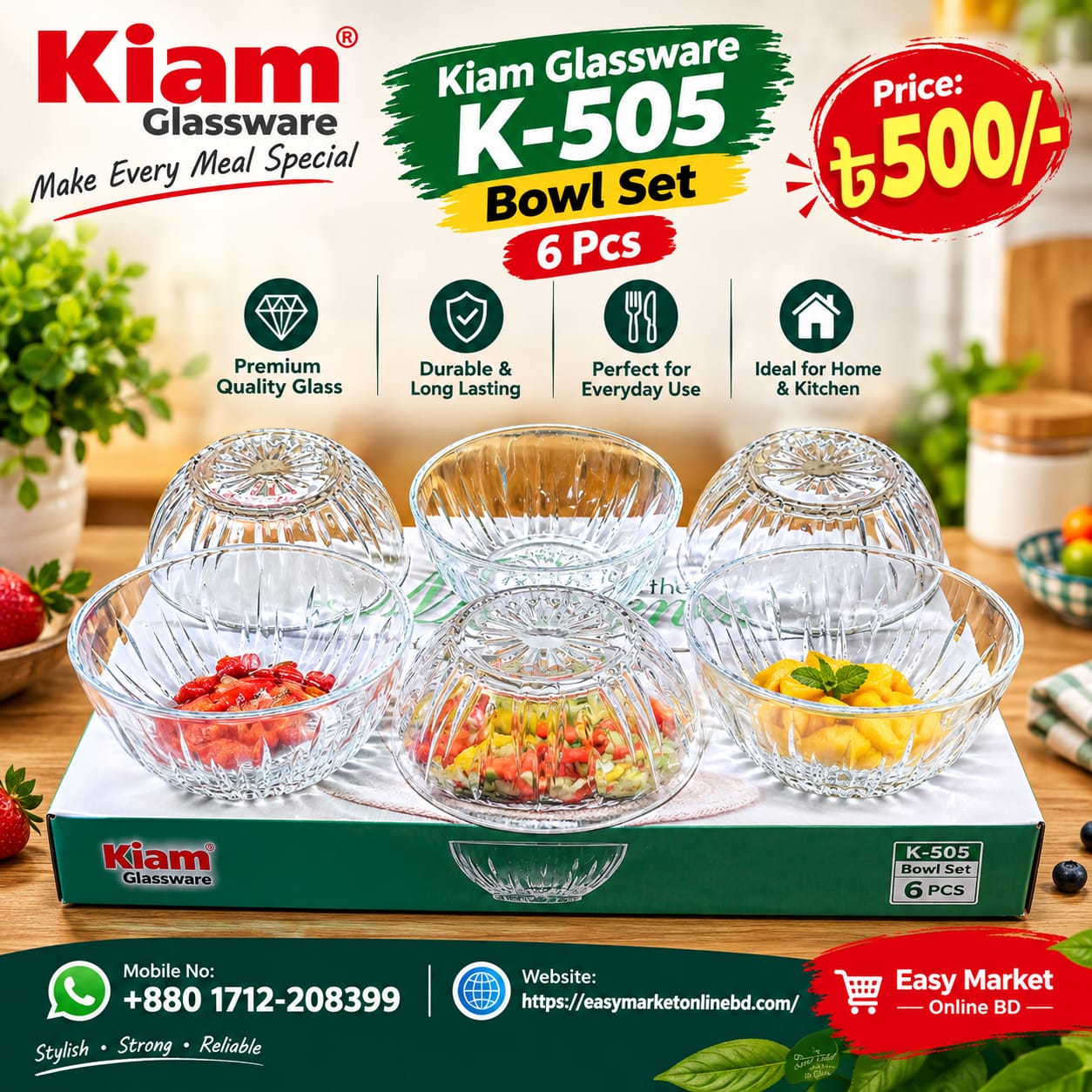 Glassware Bowl Set
